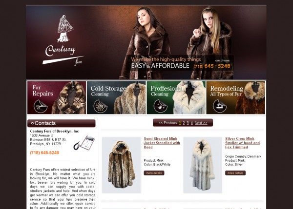 Fur Retail Store E-Commerce Website in Brooklyn