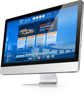 monitor sample website for logistics company